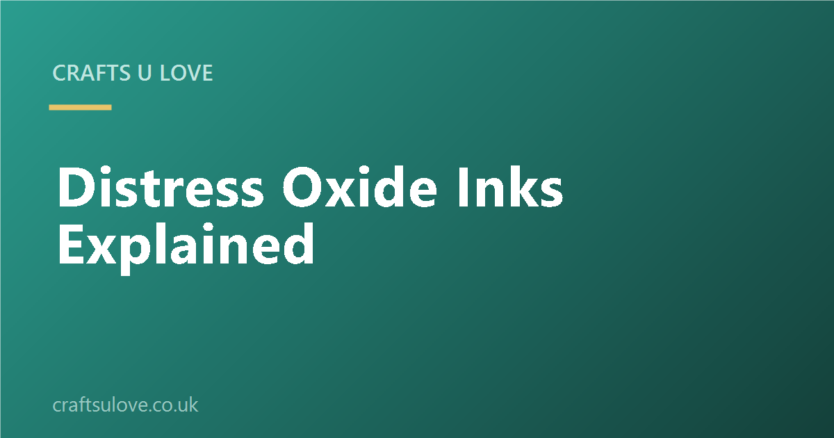 Distress Oxide Inks